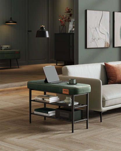 EKHO Collection - Shoe Bench with Metal Shelves - HWLEXTRA 