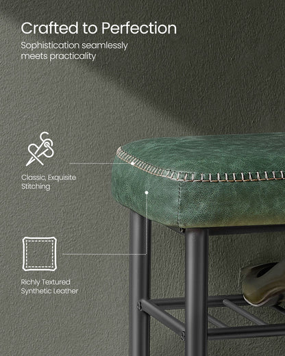 EKHO Collection - Shoe Bench with Metal Shelves - HWLEXTRA 