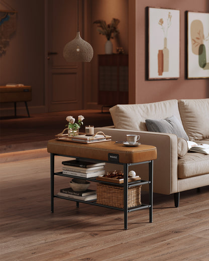 EKHO Collection - Shoe Bench with Metal Shelves - HWLEXTRA 