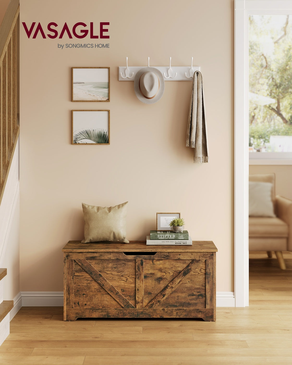 Storage Bench Matte White 40 x 80 x 46 cm - image 37