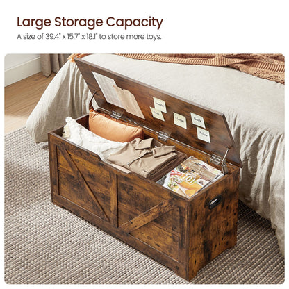 Storage Trunk with 2 Safety Hinges