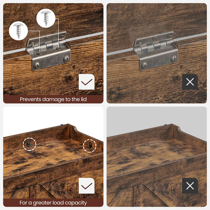 Storage Trunk with 2 Safety Hinges