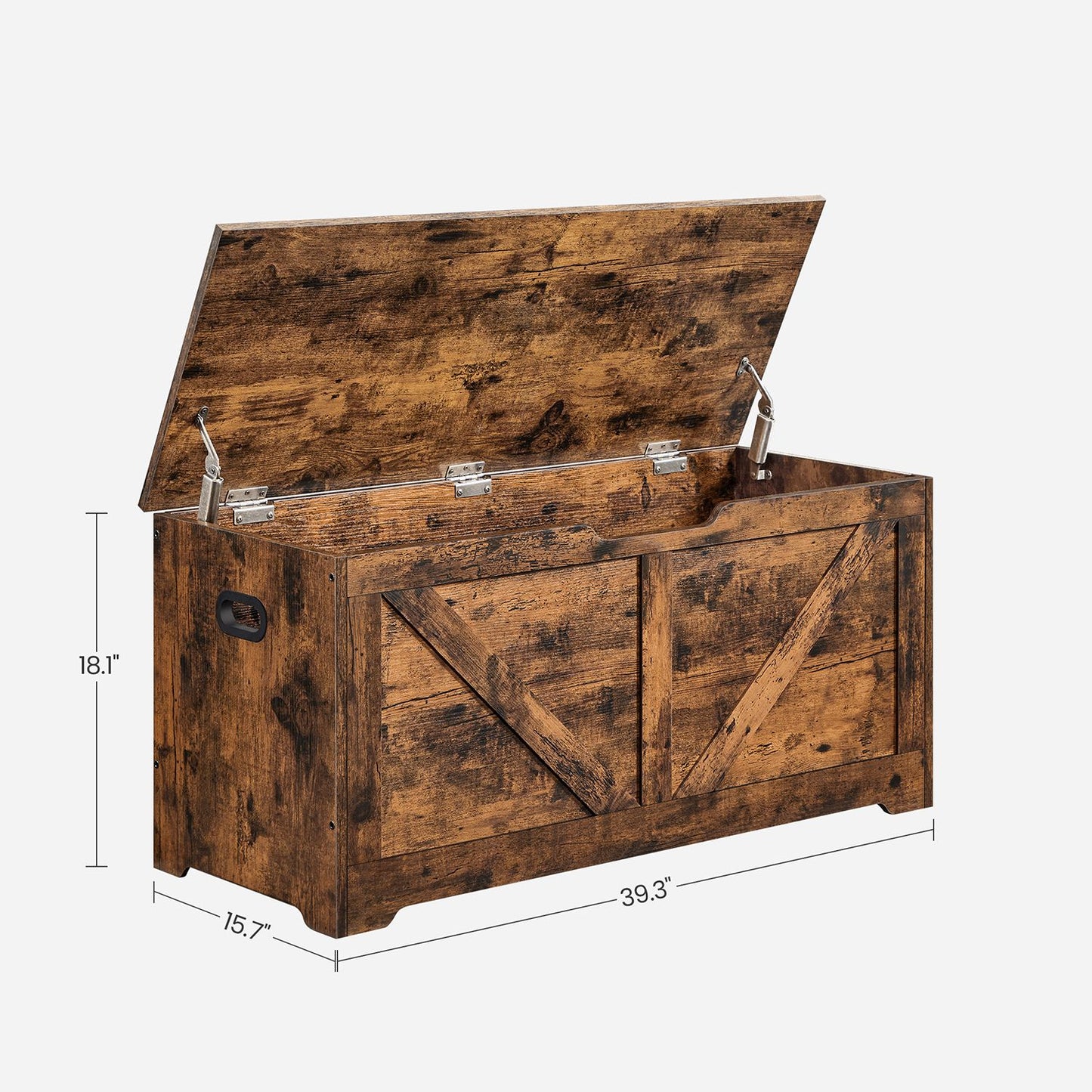 Storage Trunk with 2 Safety Hinges