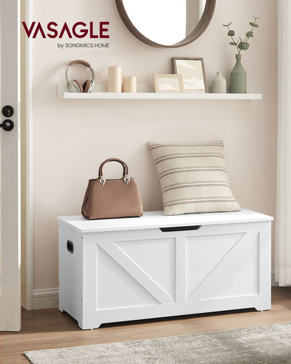 Storage Bench Matte White 40 x 80 x 46 cm - image 27