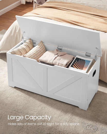Storage Bench Matte White 40 x 80 x 46 cm - image 28