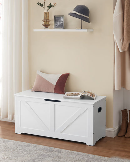 Storage Bench Matte White 40 x 80 x 46 cm - image 29