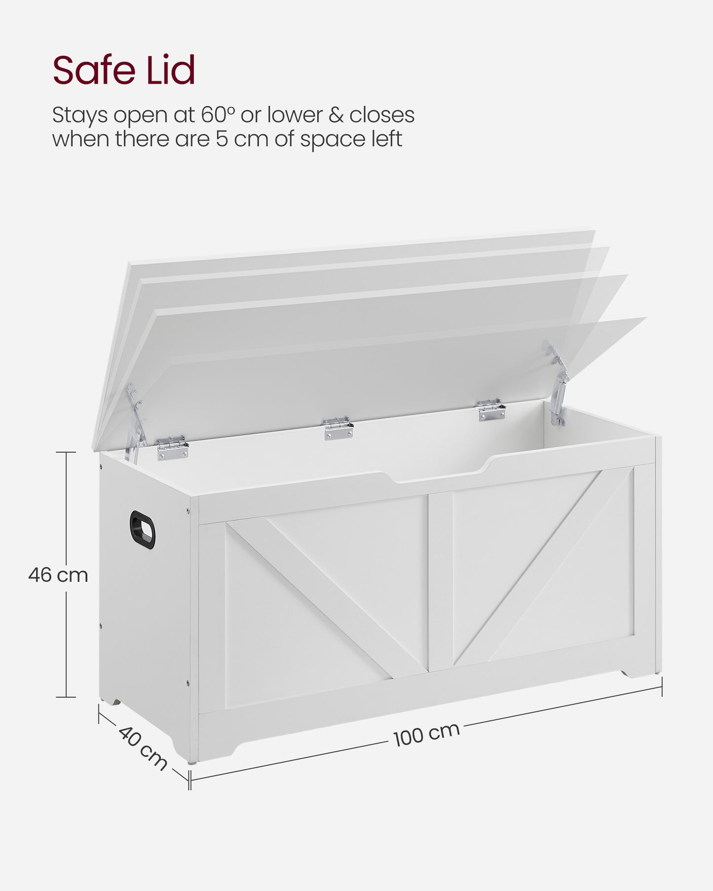 Storage Bench Matte White 40 x 80 x 46 cm - image 32