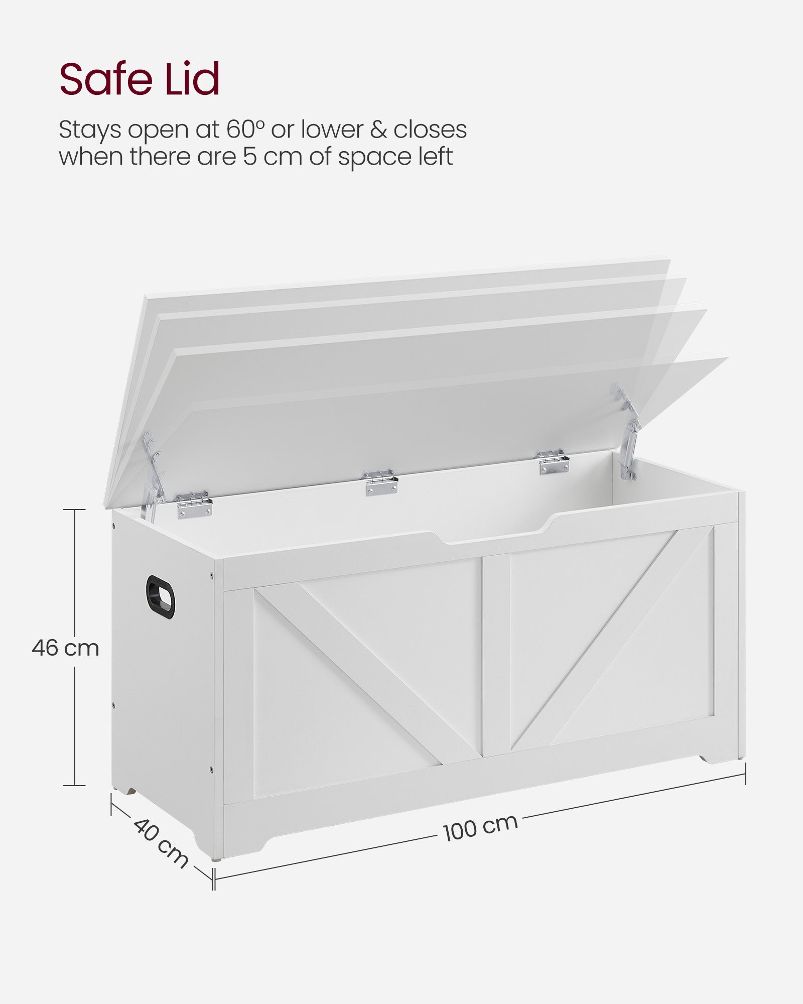 Storage Bench Matte White 40 x 80 x 46 cm - image 32