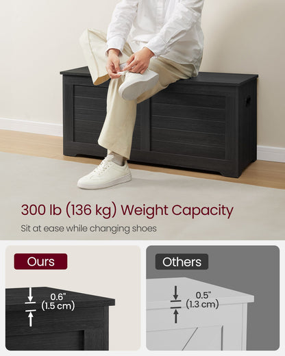 Storage Chest with 2 Safety Hinges