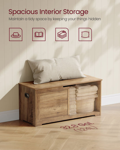 Storage Chest with 2 Safety Hinges