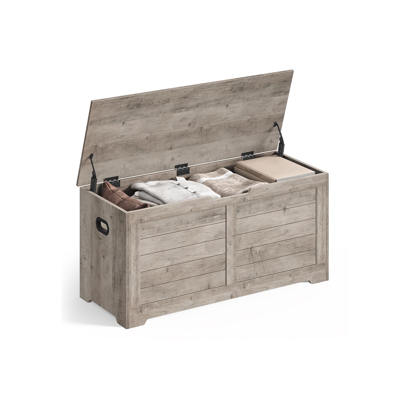 Storage Chest with 2 Safety Hinges