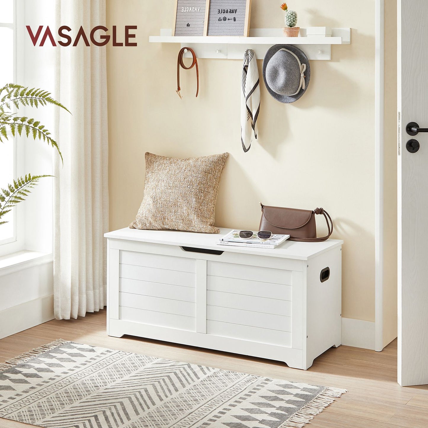Storage Bench Matte White - image 3