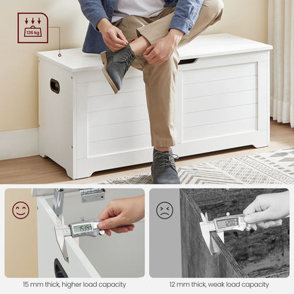 Storage Bench Matte White - image 5