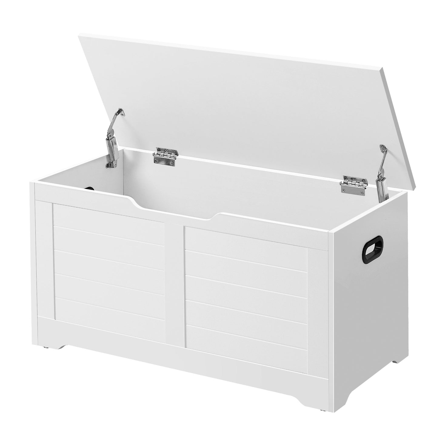 Blanket Storage Box, Shoe Bench with Storage, for Bedroom, Hallway, Living Room, White - image 2