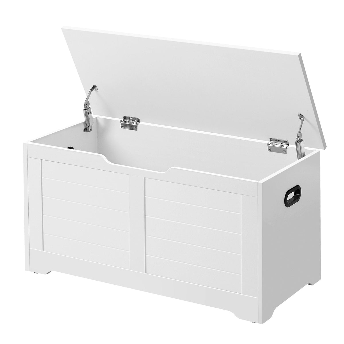 Blanket Storage Box, Shoe Bench with Storage, for Bedroom, Hallway, Living Room, White - image 1