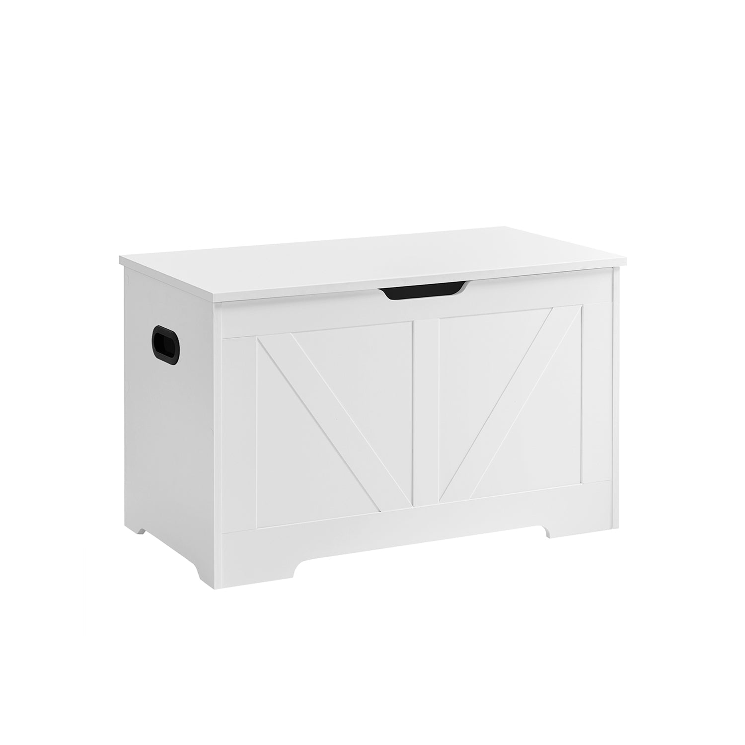 Storage Bench Matte White 40 x 80 x 46 cm - image 1