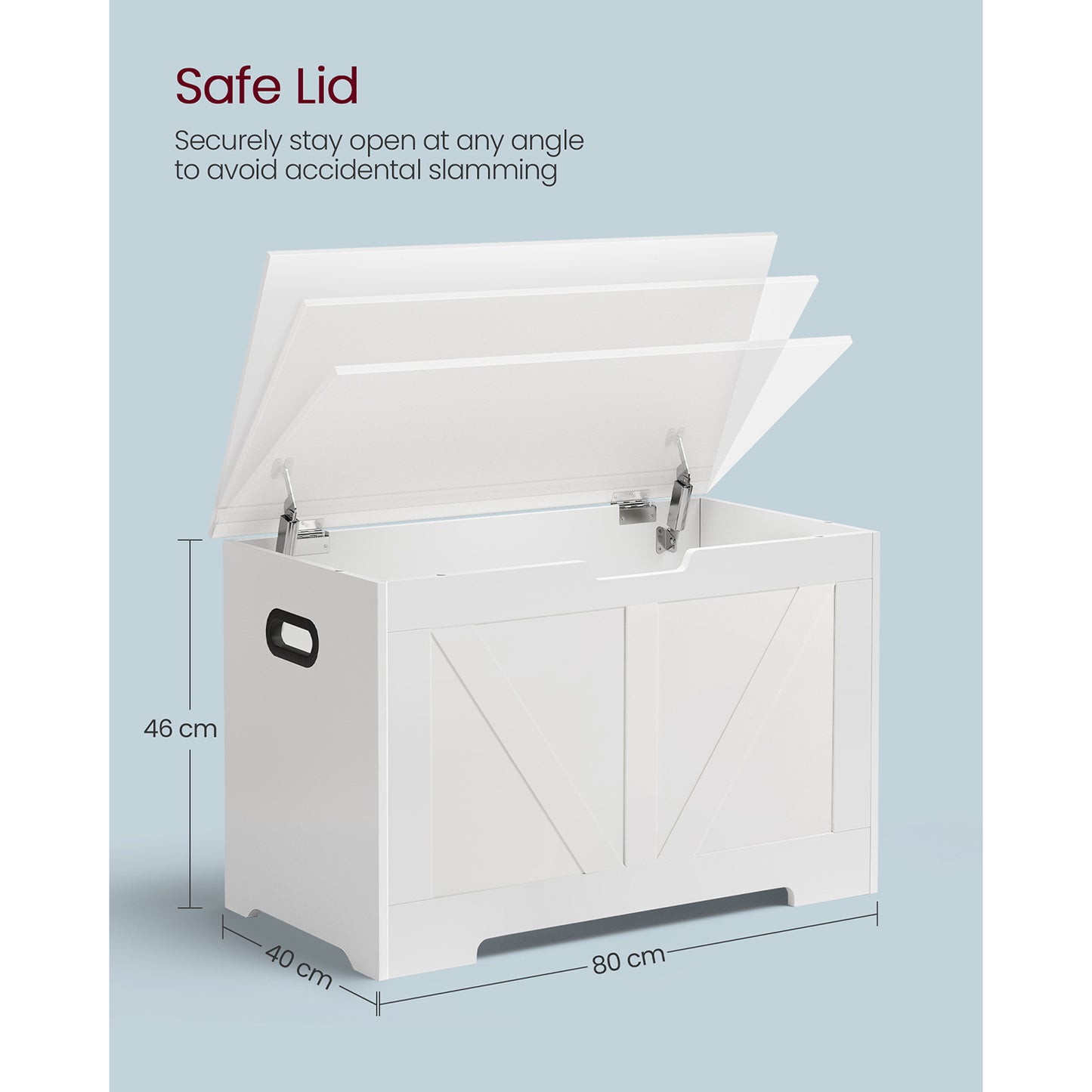 Storage Bench Matte White 40 x 80 x 46 cm - image 8