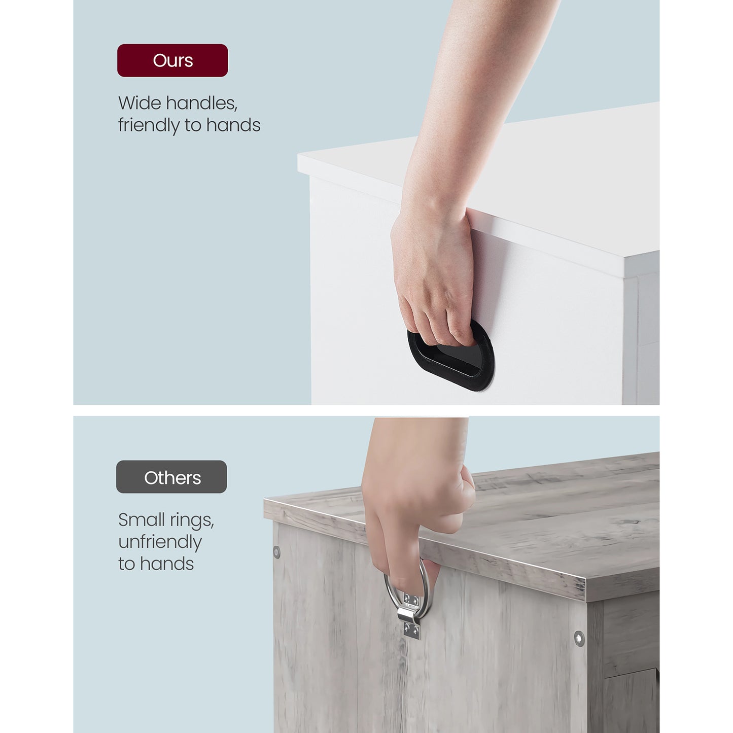 Storage Bench Matte White 40 x 80 x 46 cm - image 10