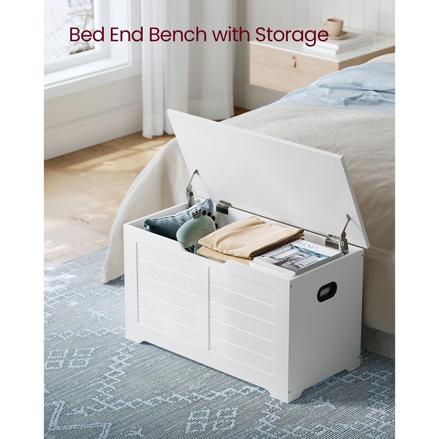 Storage Bench Matte White - image 12