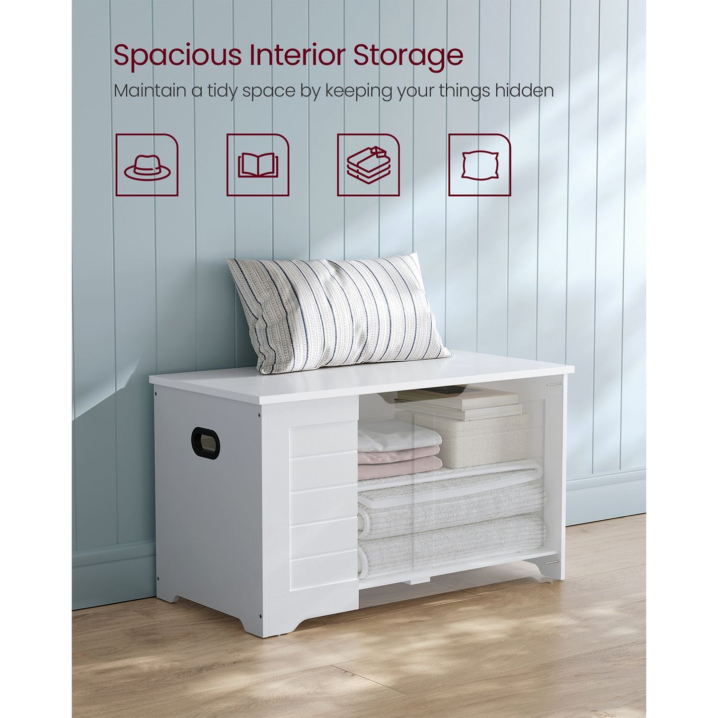 Storage Bench Matte White - image 13