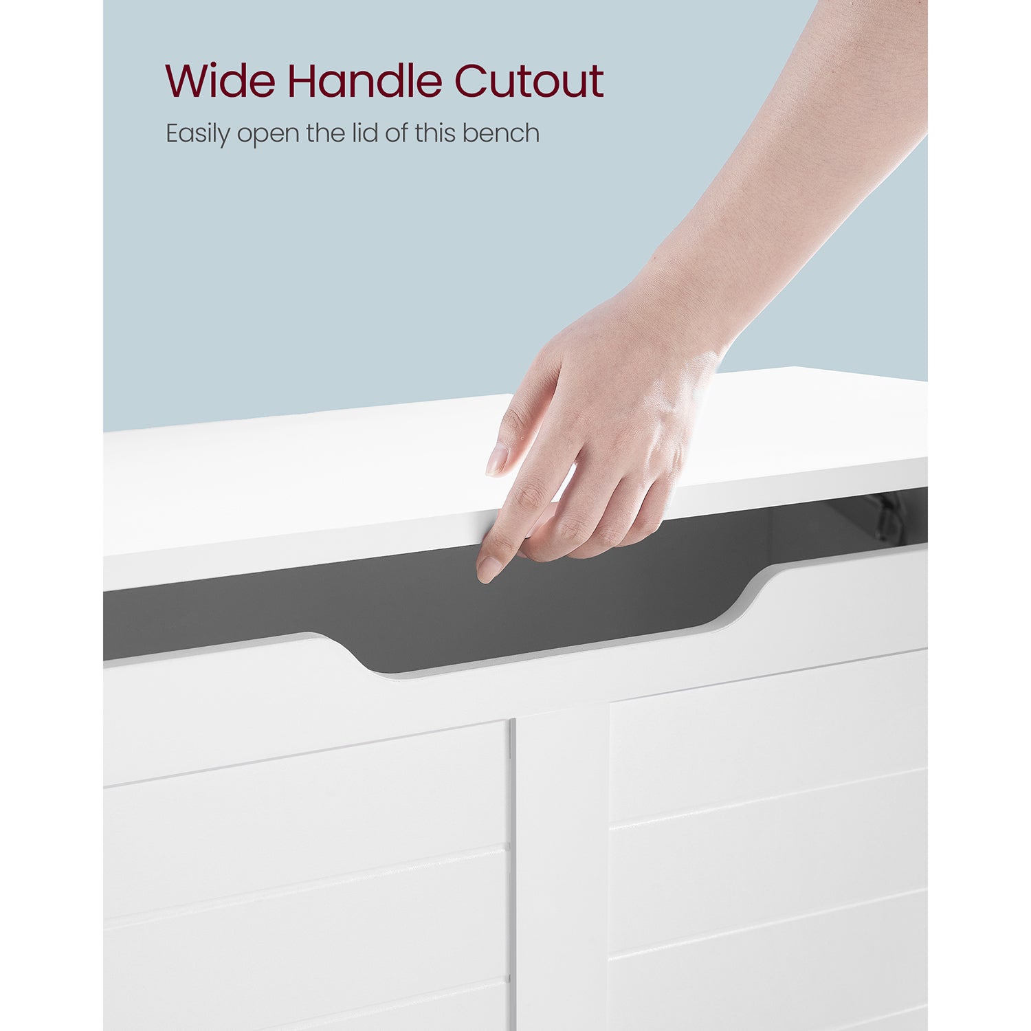 Storage Bench Matte White - image 17