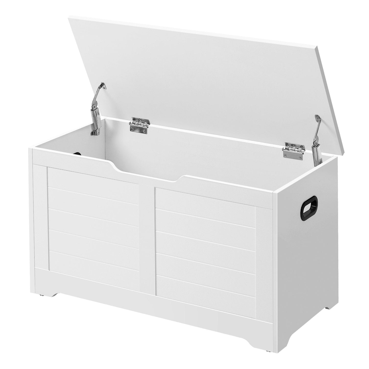 Blanket Storage Box, Shoe Bench with Storage, for Bedroom, Hallway, Living Room, White - image 11