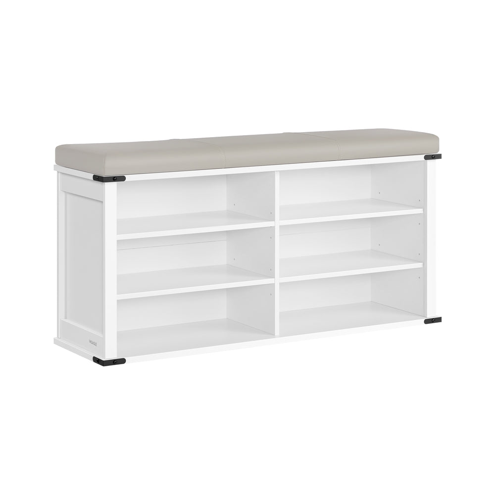 Shoe Storage Bench with Removable Cushion - image 26