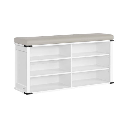 Shoe Storage Bench with Removable Cushion - image 26