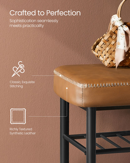 EKHO Collection - Shoe Bench with Metal Shelves - HWLEXTRA 