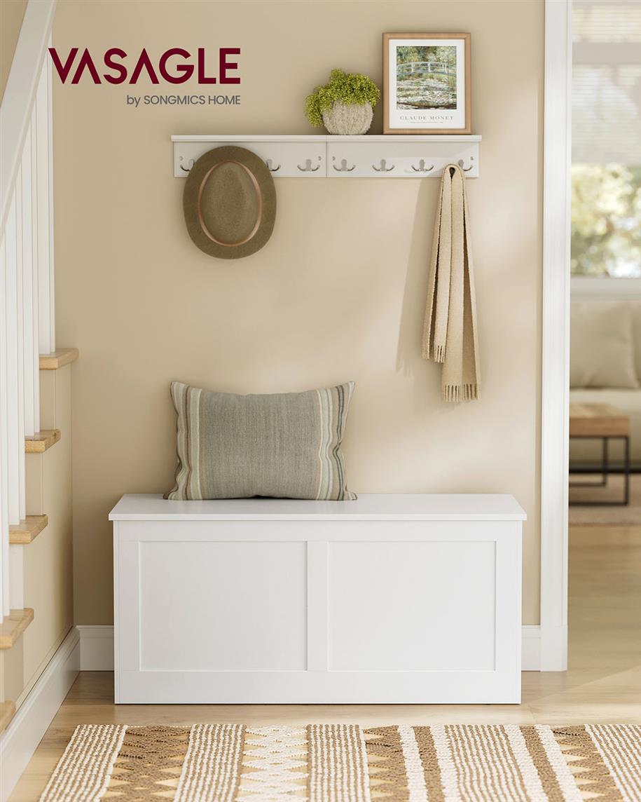 Storage Chest with 2 Safety Hinges - HWLEXTRA 