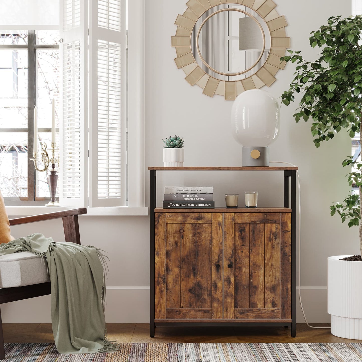 Industrial Style Storage Cabinet - image 3