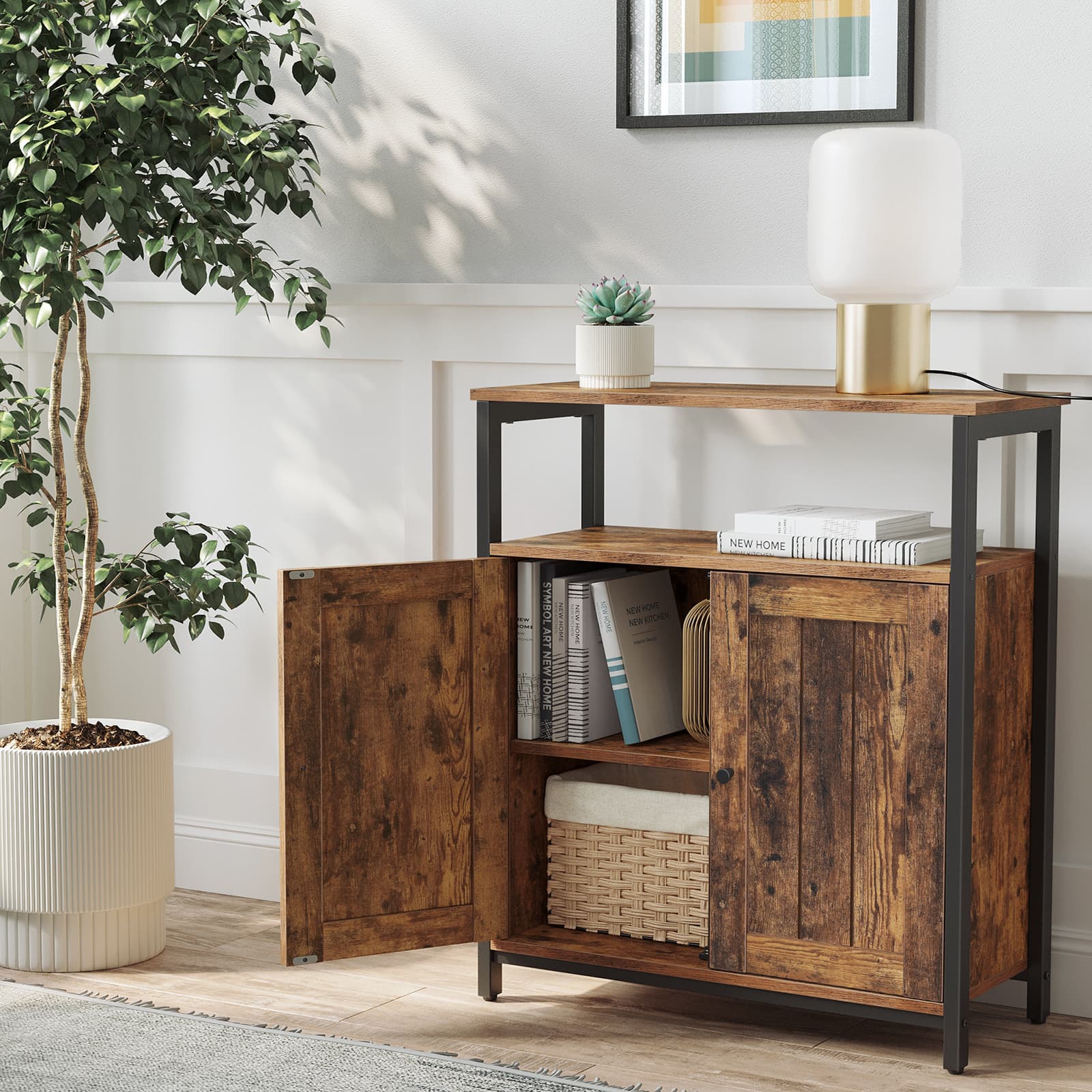 Industrial Style Storage Cabinet - image 4