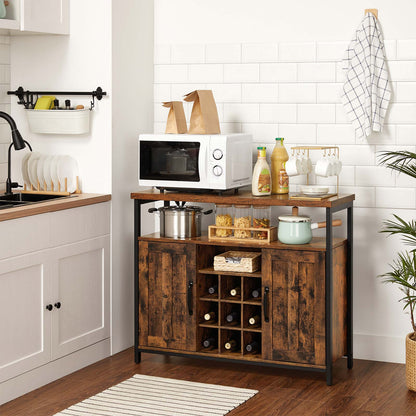 Storage Cabinet Rustic Brown and Black - image 3