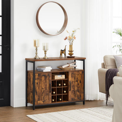Storage Cabinet Rustic Brown and Black - image 4