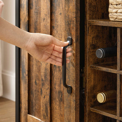 Storage Cabinet Rustic Brown and Black - image 5