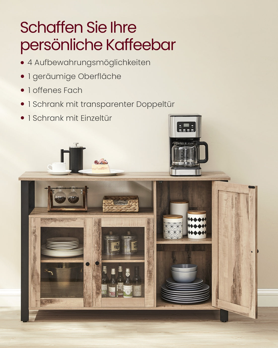 Sideboard for Dining Room with 3 Doors