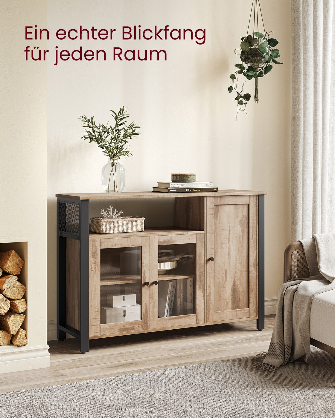 Sideboard for Dining Room with 3 Doors