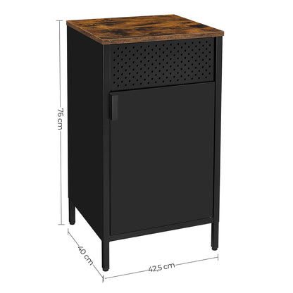 Storage Cabinet Rustic Brown and Black