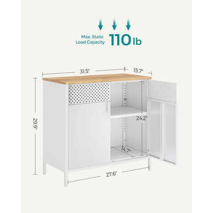 Storage Sideboard, Buffet Table with Adjustable Shelves