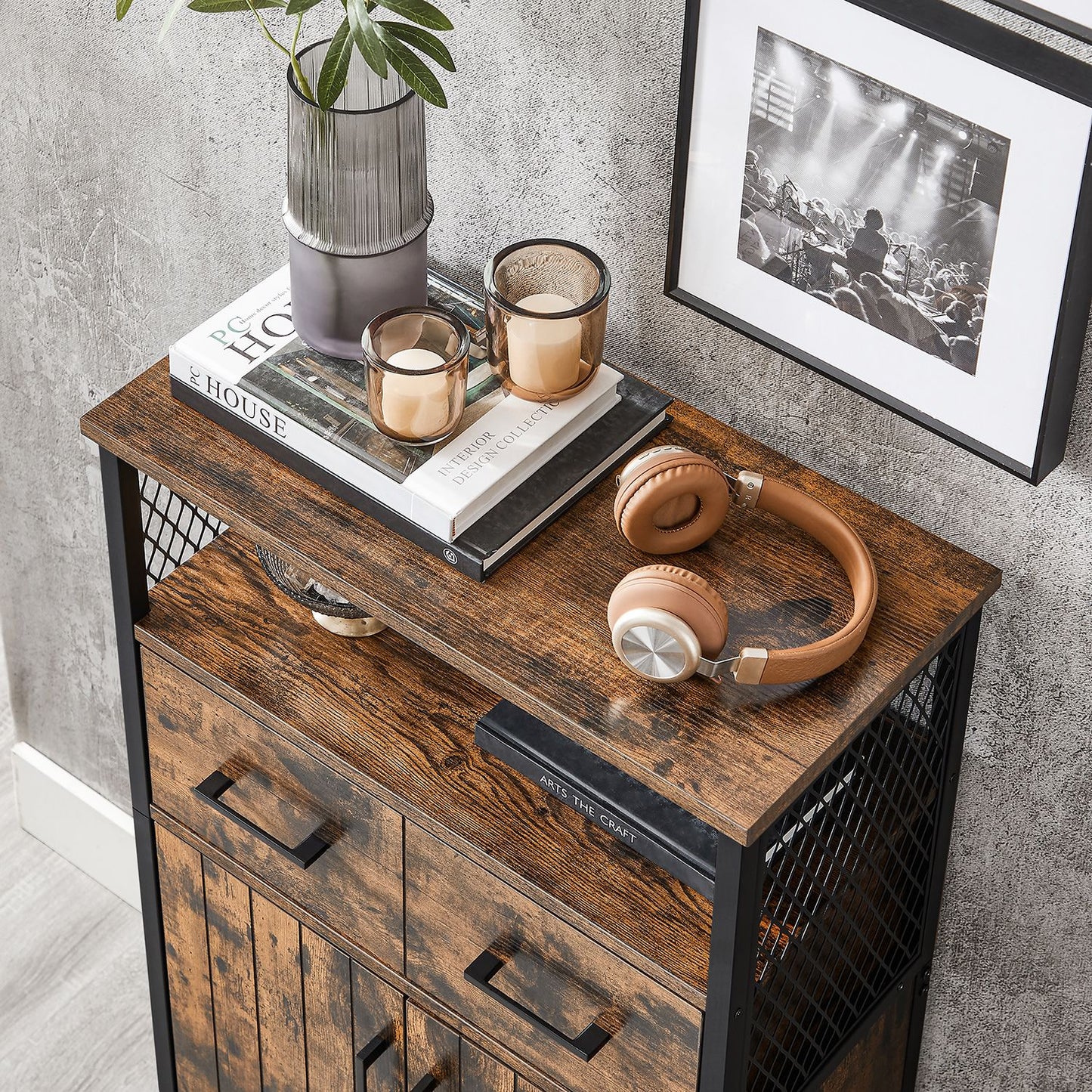 Multipurpose Sideboard with Drawer and Adjustable Shelf - image 2