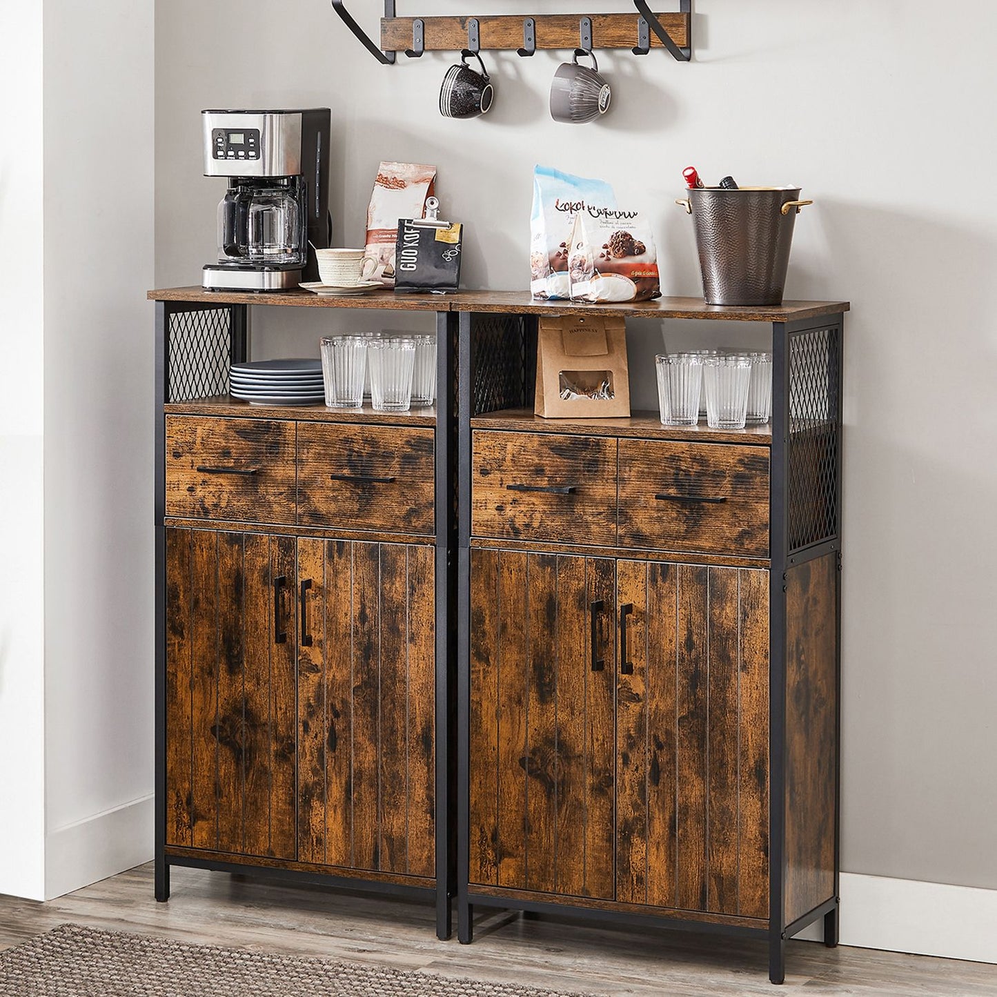 Multipurpose Sideboard with Drawer and Adjustable Shelf - image 5
