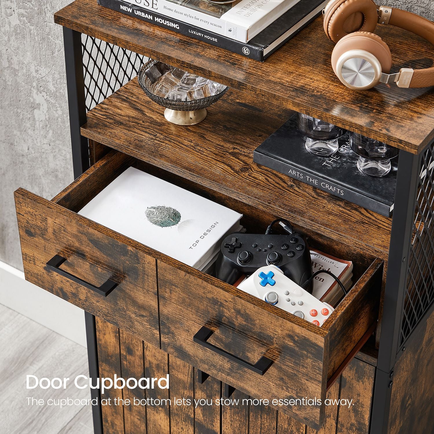 Multipurpose Sideboard with Drawer and Adjustable Shelf - image 6