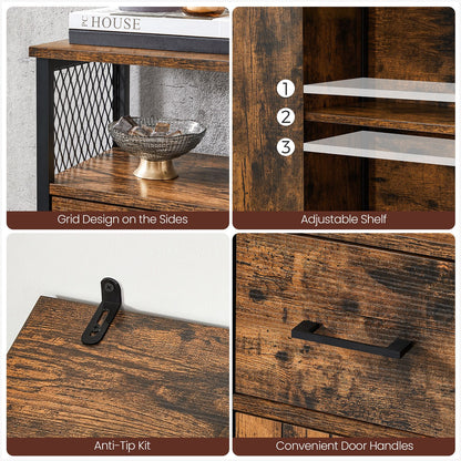 Multipurpose Sideboard with Drawer and Adjustable Shelf - image 9