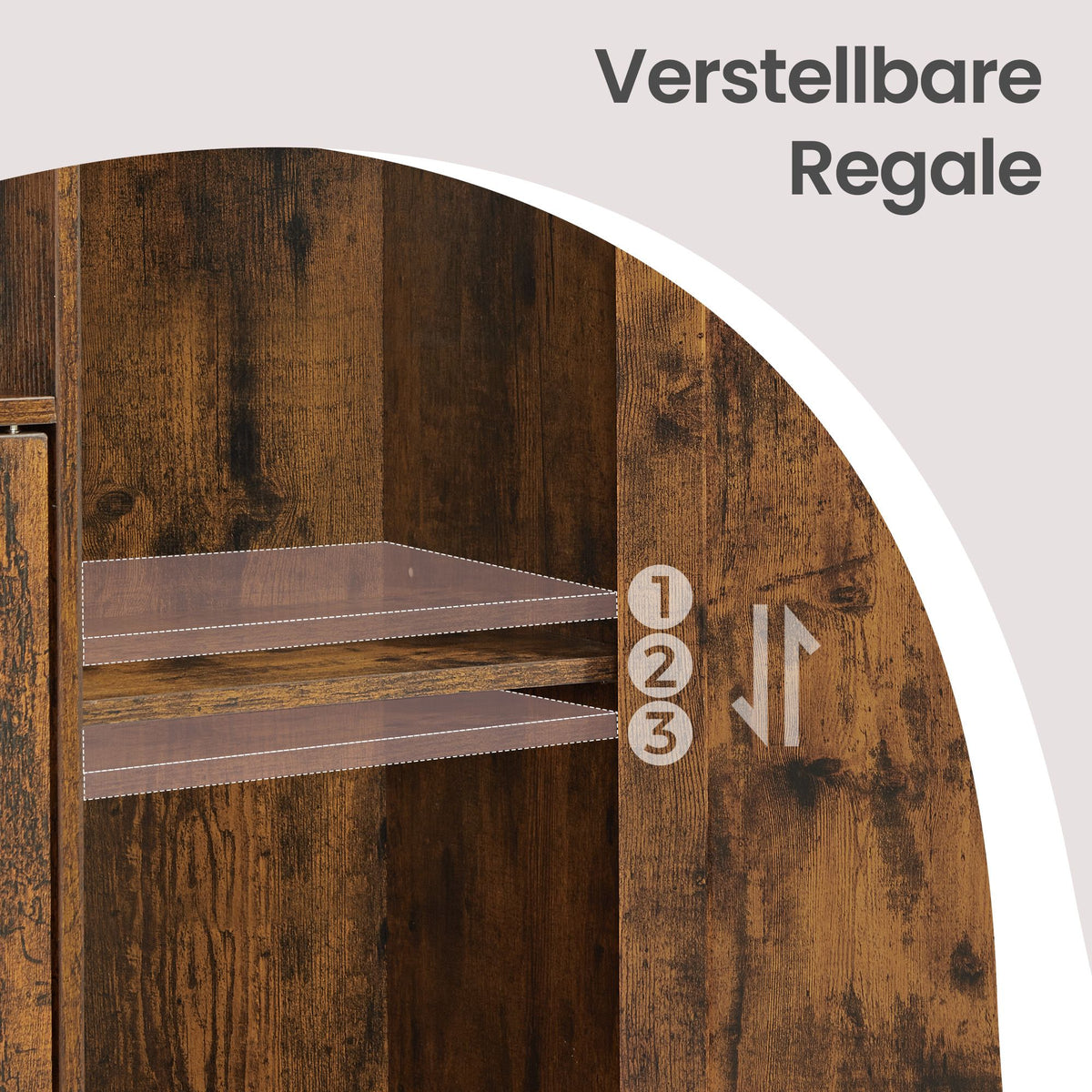 Sideboard, Storage Cabinet, Buffet Table with 3 Doors