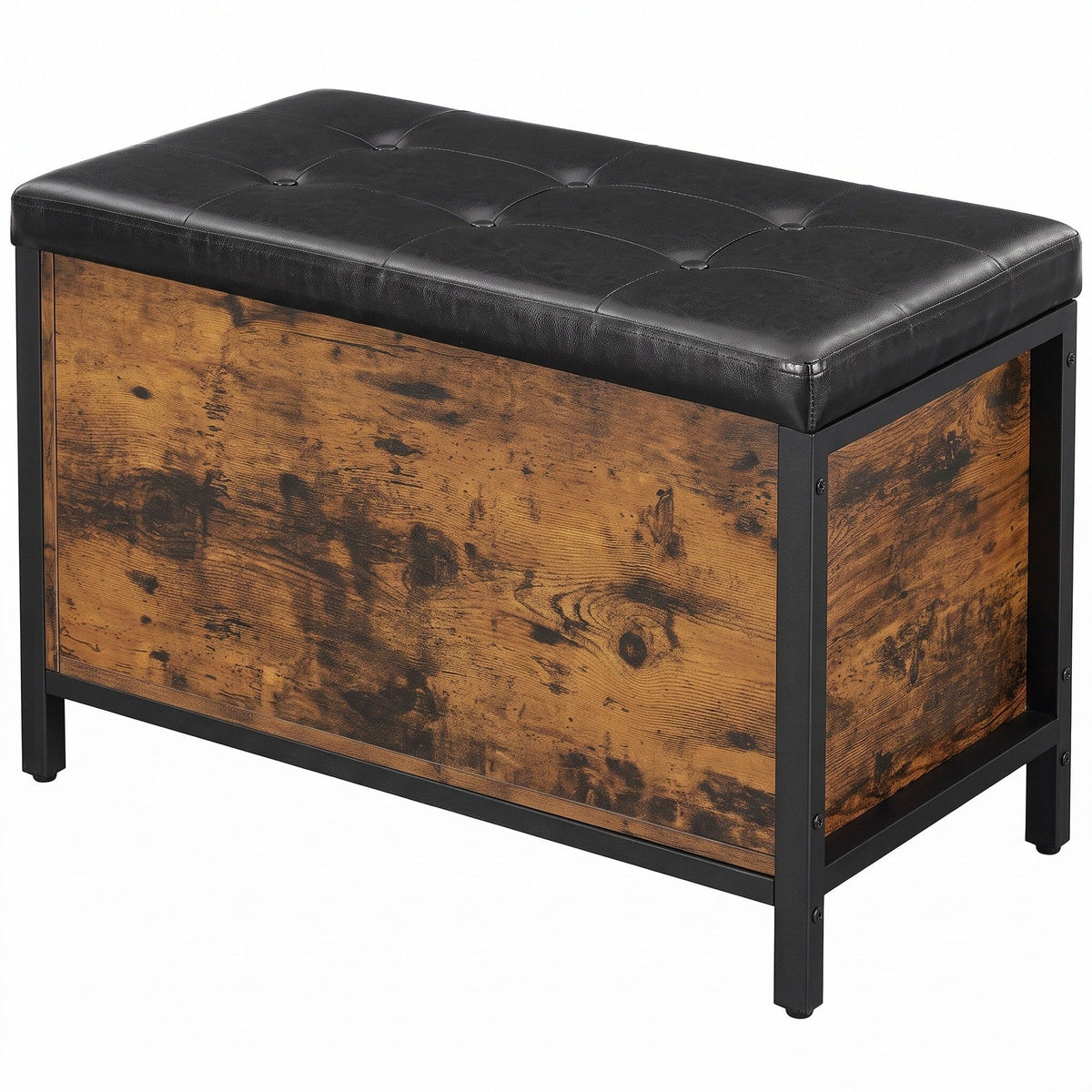 Storage Bench With Padded Seat, Storage Chest For Bedroom, Entryway
