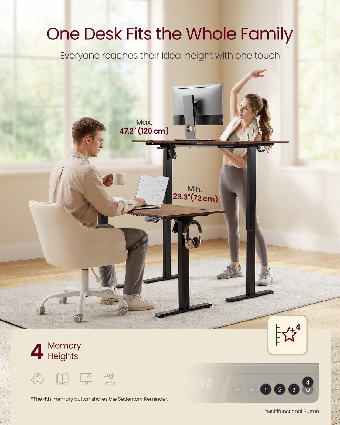 Electric Standing Desk, Height Adjustable Desk, Sedentary Reminder - image 10