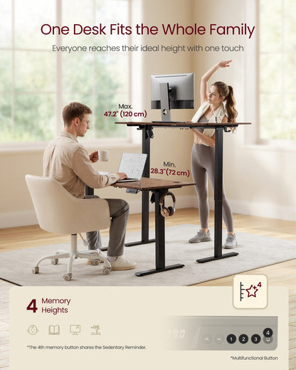 Electric Standing Desk, Height Adjustable Desk, Sedentary Reminder - image 10