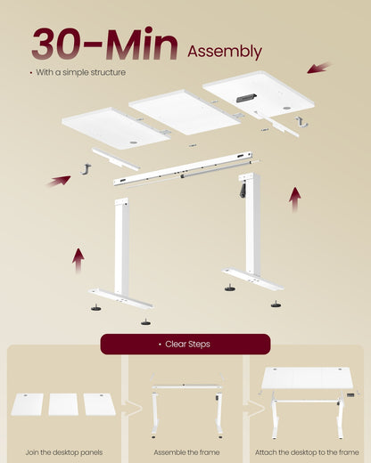 Electric Standing Desk, Height Adjustable Desk, Sedentary Reminder - image 20