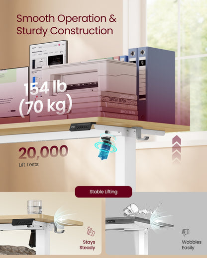 Electric Standing Desk, Height Adjustable Desk, Sedentary Reminder - image 25