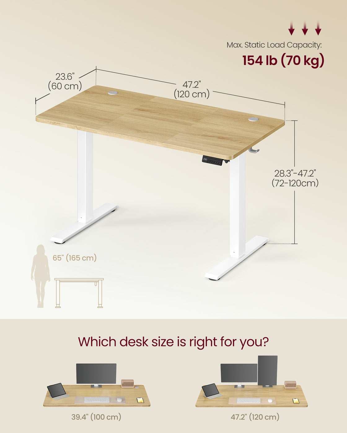 Electric Standing Desk, Height Adjustable Desk, Sedentary Reminder - image 28